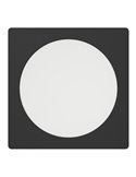 Downlight empotrable LED cuadrado 166×166mm negro FUEVA 6, CCT (2700K-4000K-6500K), 10,5W 1200Lm, IP20