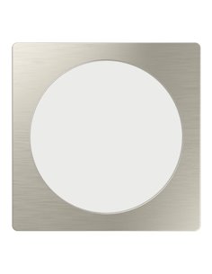 Luminaria empotrable LED cuadrada FUEVA 6 níquel 166×166mm, CCT (2700K-4000K-6500K), 10,5W 1200Lm, IP20