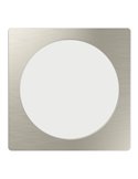 Luminaria empotrable LED cuadrada FUEVA 6 níquel 166×166mm, CCT (2700K-4000K-6500K), 10,5W 1200Lm, IP20