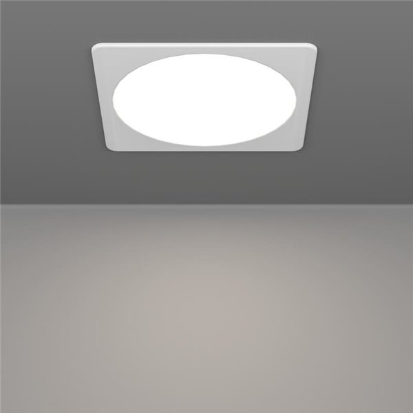 Downlight LED quadrado embutido 216x216mm branco FUEVA 6, CCT (2700K-4000K-6500K), 18,5W 2100Lm, IP20