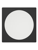 Downlight empotrable LED cuadrado 216×216mm negro FUEVA 6, CCT (2700K-4000K-6500K), 18,5W 2100Lm, IP20