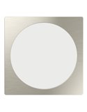Luminaria empotrable LED cuadrada FUEVA 6 níquel 216×216mm, CCT (2700K-4000K-6500K), 18,5W 2100Lm, IP20