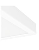 Luminária de teto LED quadrada de superfície 150x150mm branca FUEVA 6, CCT (2700K-4000K-6500K), 6,3W 720Lm, IP20