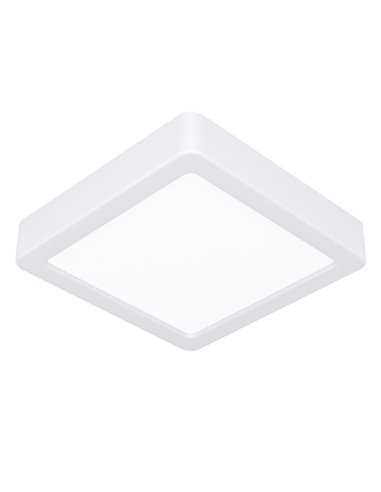 Luminária de teto LED quadrada de superfície 150x150mm branca FUEVA 6, CCT (2700K-4000K-6500K), 6,3W 720Lm, IP20