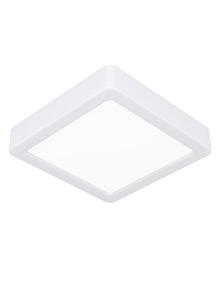 Plafonnier LED carré en saillie 150x150mm blanc FUEVA 6, CCT (2700K-4000K-6500K), 6,3W 720Lm, IP20