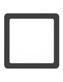 Downlight de superficie LED cuadrado 150×150mm negro FUEVA 6, CCT (2700K-4000K-6500K), 6,3W 720Lm, IP20