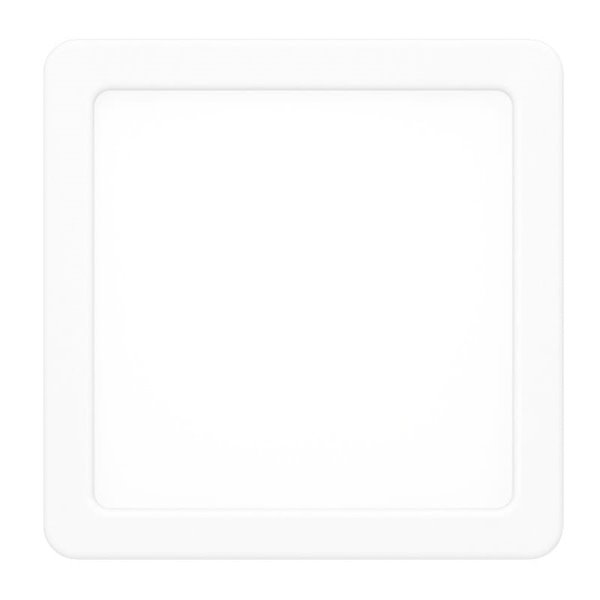 Plafón LED de superficie cuadrado para baño blanco FUEVA 6, 150×150mm, CCT (2700K-4000K-6500K), 6,3W 720Lm, IP44