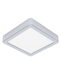 Plafón LED de superficie FUEVA 6 para baño, cromo 150×150mm, 6,3W 720Lm, CCT (2700K-4000K-6500K), IP44
