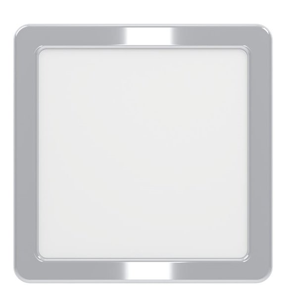 Plafón LED de superficie FUEVA 6 para baño, cromo 150×150mm, 6,3W 720Lm, CCT (2700K-4000K-6500K), IP44