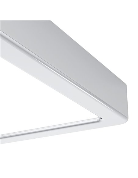 Plafón LED de superficie FUEVA 6 para baño, cromo 150×150mm, 6,3W 720Lm, CCT (2700K-4000K-6500K), IP44