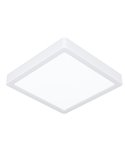 Plafón LED de superficie cuadrado blanco FUEVA 6, 220×220mm, 10,5W 1200Lm, CCT (2700K-4000K-6500K), IP20