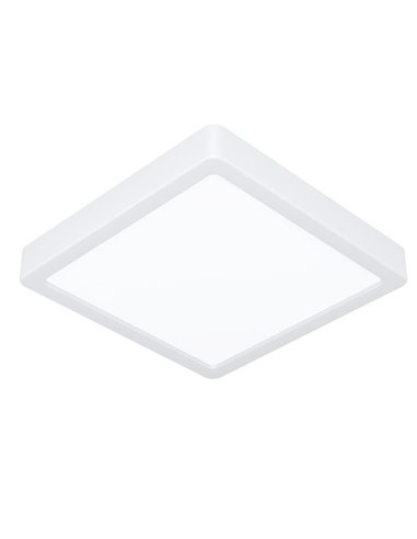 Plafón LED de superficie cuadrado blanco FUEVA 6, 220×220mm, 10,5W 1200Lm, CCT (2700K-4000K-6500K), IP20