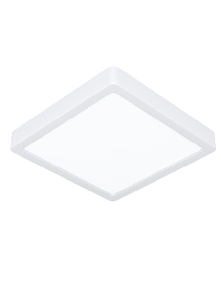 Plafón LED de superficie cuadrado blanco FUEVA 6, 220×220mm, 10,5W 1200Lm, CCT (2700K-4000K-6500K), IP20