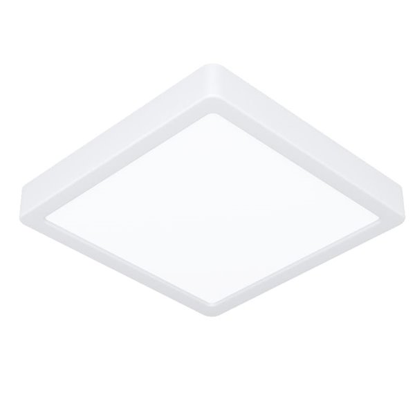 Plafón LED de superficie cuadrado blanco FUEVA 6, 220×220mm, 10,5W 1200Lm, CCT (2700K-4000K-6500K), IP20