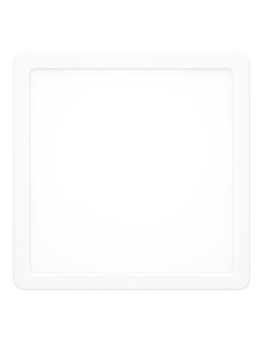 Plafón LED de superficie cuadrado blanco FUEVA 6, 220×220mm, 10,5W 1200Lm, CCT (2700K-4000K-6500K), IP20