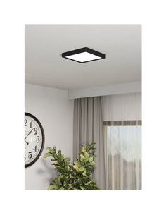 Downlight LED de superficie cuadrado negro FUEVA 6, 220×220mm, 10,5W 1200Lm, CCT (2700K-4000K-6500K), IP20 2