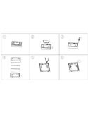 Plafón LED de superficie FUEVA 6 para baño, cromo 150×150mm, 6,3W 720Lm, CCT (2700K-4000K-6500K), IP44