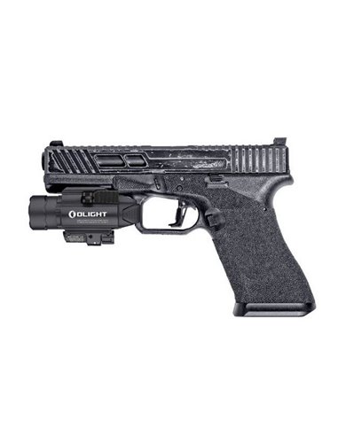 Linterna para arma con puntero IR invisible BALDR IR 1350Lm, 240m alcance y modo táctico IPX4