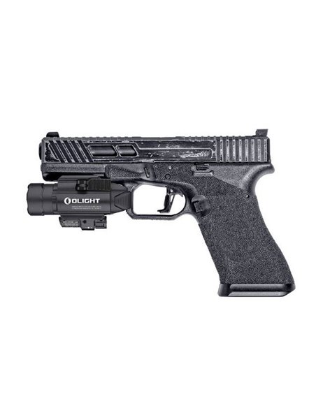 Linterna para arma con puntero IR invisible BALDR IR 1350Lm, 240m alcance y modo táctico IPX4