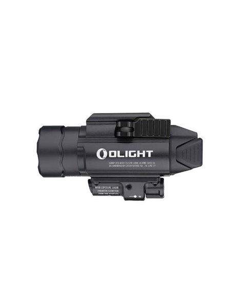 Linterna para arma con puntero IR invisible BALDR IR 1350Lm, 240m alcance y modo táctico IPX4