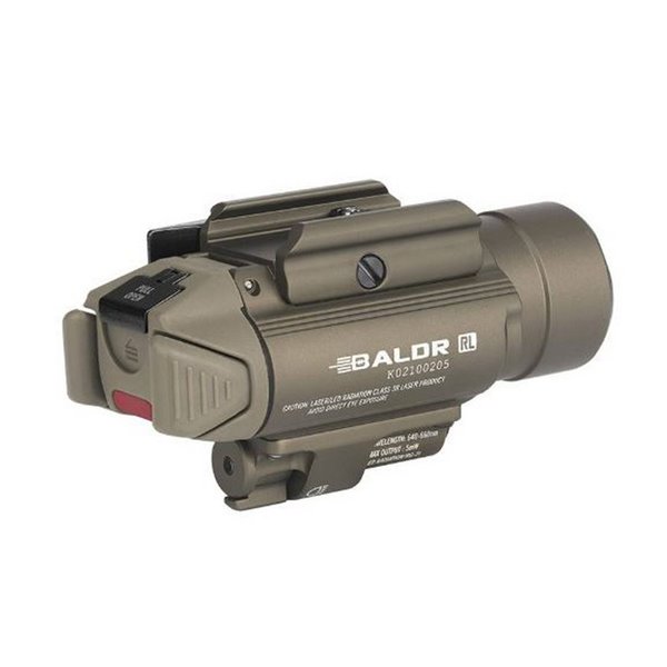 Lampe torche à point rouge BALDR RL, portée de 240 m, 1 120 lm, pile CR123A 1 600 mAh 3 V (incluse)