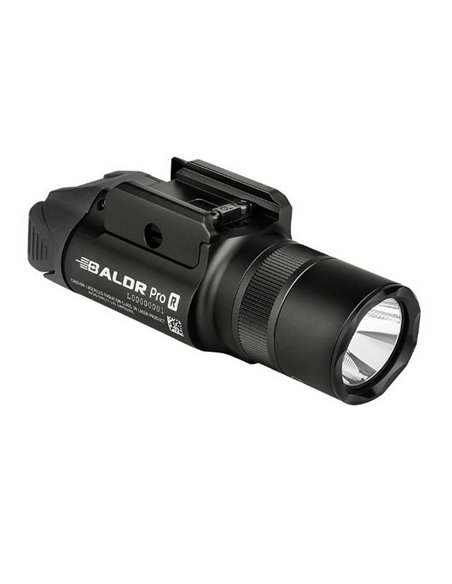 Linterna táctica para arma BALDR Pro R 1350Lm, 200m alcance, láser verde, IPX4 y recargable