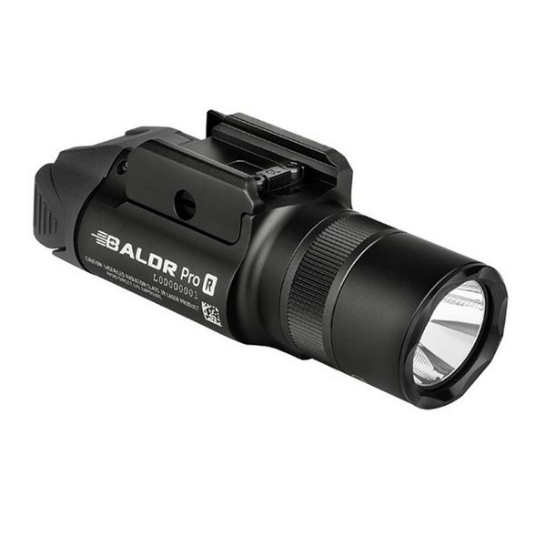 Lampe torche tactique BALDR Pro R 1350 lm, portée 200 m, laser vert, IPX4, rechargeable