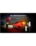 Linterna táctica multicolor FREYR 1.750Lm, 360m alcance, RGB, IPX8 y recargable