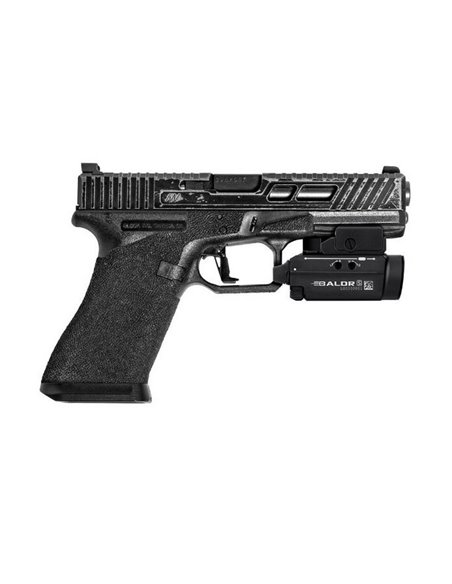 Linterna para arma BALDR S 800Lm con puntero láser verde, 130m alcance, IPX4 y recargable