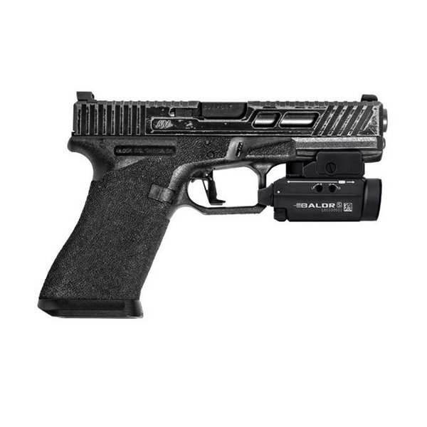 Lampe torche d'arme Baldr S 800 lm avec pointeur laser vert, portée de 130 m, IPX4 et rechargeable