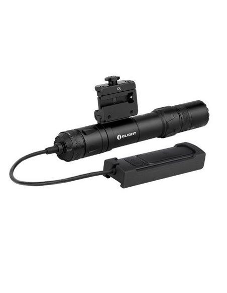 Linterna táctica para arma ODIN GL 1500Lm con láser verde, 215m alcance, IPX4 y Montura Picatinny