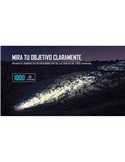 Linterna para arma ODIN GL Mini 1000Lm, 180m alcance, láser verde, IPX4 y Montura Picatinny