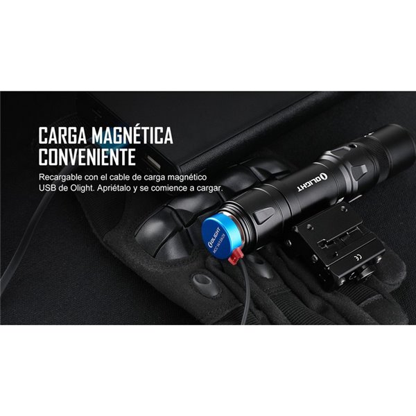 Linterna para arma ODIN GL Mini 1000Lm, 180m alcance, láser verde, IPX4 y Montura Picatinny