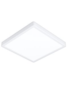 Plafonnier carré blanc FUEVA 6 LED en saillie, 290 x 290 mm, 14,2 W, 1 800 lm, CCT (2 700 K-4 000 K-6 500 K), IP20