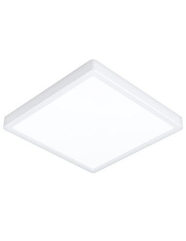 Plafonnier carré blanc FUEVA 6 LED en saillie, 290 x 290 mm, 14,2 W, 1 800 lm, CCT (2 700 K-4 000 K-6 500 K), IP20