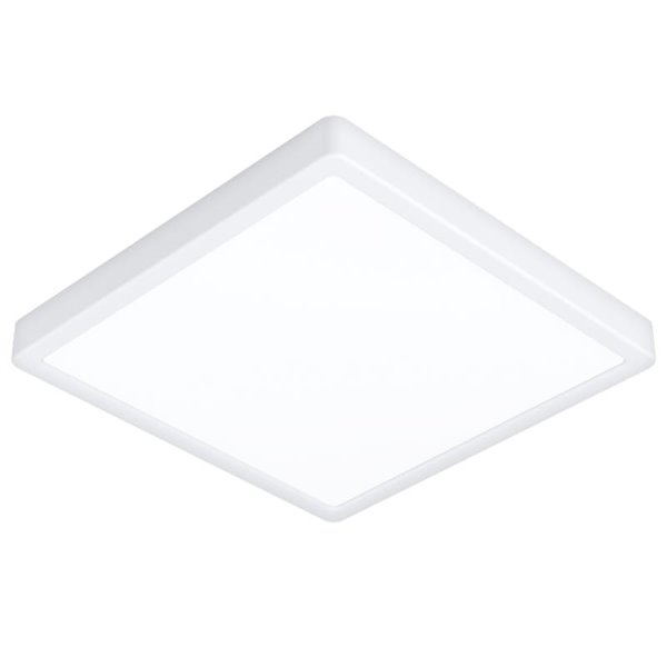 Plafón LED de superficie cuadrado blanco FUEVA 6 290×290mm, 14,2W 1800Lm, CCT (2700K-4000K-6500K), IP20