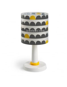 Lampe de table enfant Wonder 1XE14 70651 Table de chevet blanche noire et jaune | Éclairage LeonLeds
