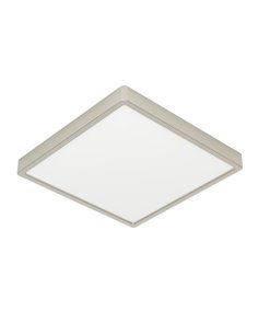 Luminaria LED de techo de superficie FUEVA 6 níquel 290×290mm, 14,2W 1800Lm, CCT (2700K-4000K-6500K), IP20