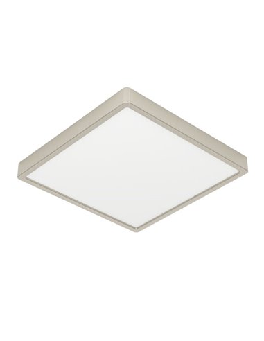 Luminaria LED de techo de superficie FUEVA 6 níquel 290×290mm, 14,2W 1800Lm, CCT (2700K-4000K-6500K), IP20