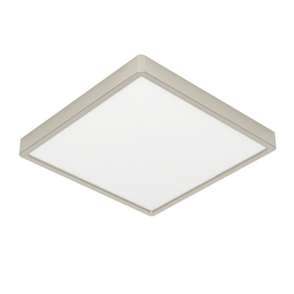 Luminaria LED de techo de superficie FUEVA 6 níquel 290×290mm, 14,2W 1800Lm, CCT (2700K-4000K-6500K), IP20