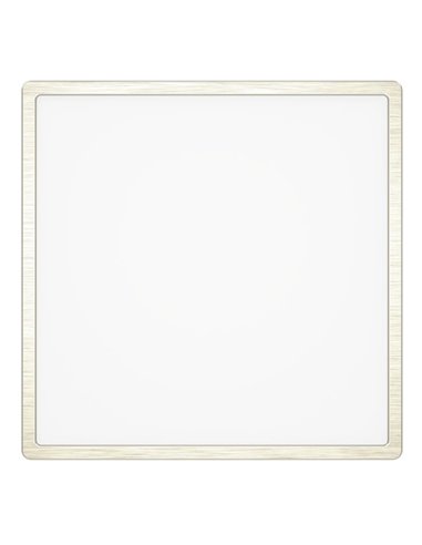 Luminaria LED de techo de superficie FUEVA 6 níquel 290×290mm, 14,2W 1800Lm, CCT (2700K-4000K-6500K), IP20