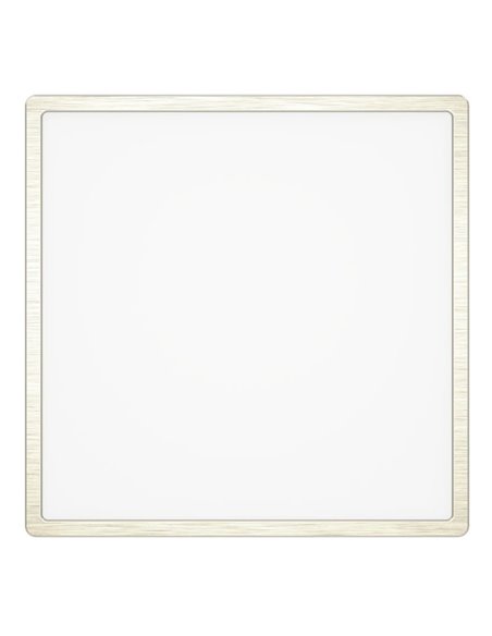 Luminaria LED de techo de superficie FUEVA 6 níquel 290×290mm, 14,2W 1800Lm, CCT (2700K-4000K-6500K), IP20