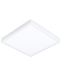 Plafón LED para baño de superficie cuadrado blanco FUEVA 6 290×290mm, 14,2W 1800Lm, CCT (2700K-4000K-6500K), IP44