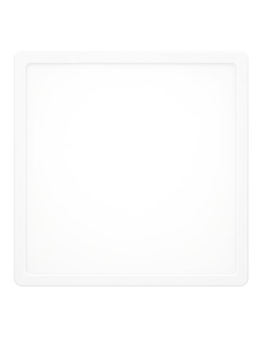 Plafonnier LED carré blanc pour salle de bain FUEVA 6, 290 x 290 mm, 14,2 W, 1800 lm, CCT (2700K-4000K-6500K), IP44