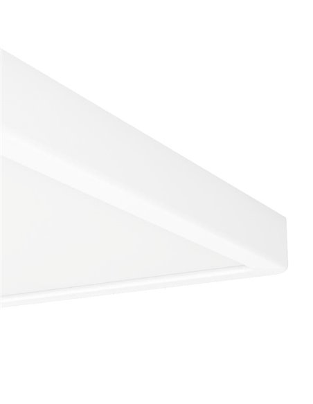 Luminária de teto LED branca para banheiro, FUEVA, 6 quadrados, 290 x 290 mm, 14,2 W, 1800 lm, CCT (2700K-4000K-6500K), IP44