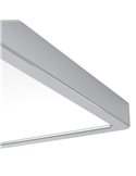 Plafón LED de techo cuadrado para baño cromo FUEVA 6 290×290mm, 14,2W 1800Lm, CCT (2700K-4000K-6500K), IP44