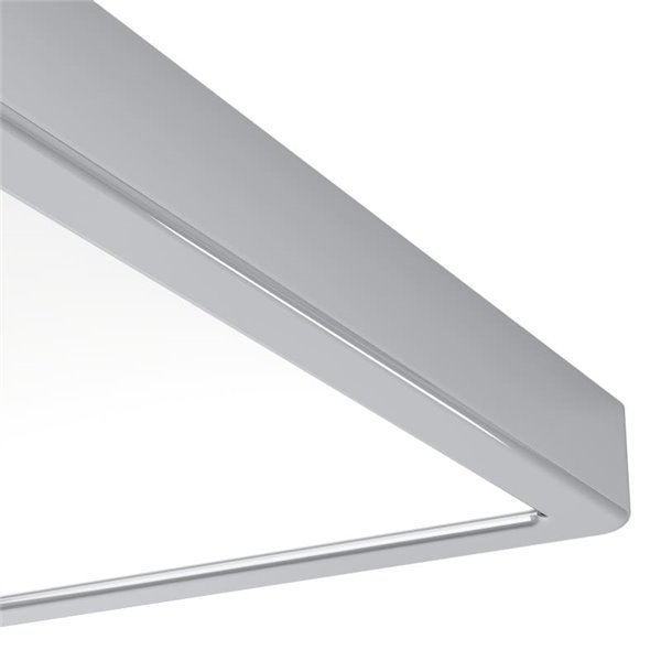Plafonnier LED carré pour salle de bain, chromé, FUEVA 6, 290 x 290 mm, 14,2 W, 1800 lm, CCT (2700K-4000K-6500K), IP44