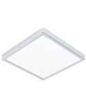 Plafón LED de techo cuadrado para baño cromo FUEVA 6 290×290mm, 14,2W 1800Lm, CCT (2700K-4000K-6500K), IP44