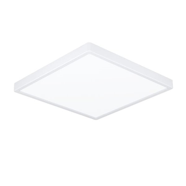 Plafonnier carré blanc FUEVA 6 LED en saillie, 390 x 390 mm, 17,5 W, 2800 lm, CCT (2700K-4000K-6500K), IP20