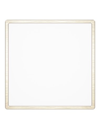 Plafonnier LED carré en saillie, nickel mat, FUEVA 6, 390 x 390 mm, 17,5 W, 2800 lm, CCT (2700K-4000K-6500K), IP20